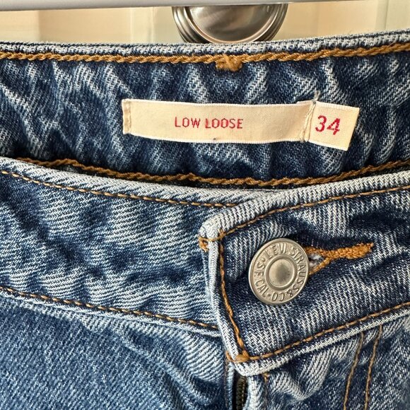 Levi's Low Loose Wide Leg Jeans, Size 34 x 30 - Picture 3 of 5